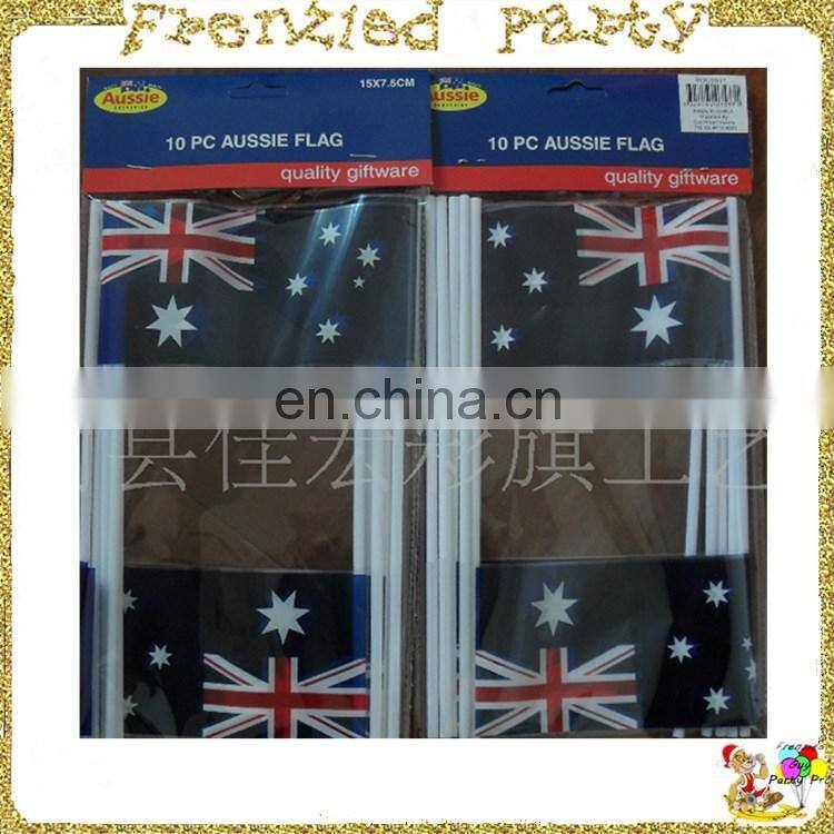 Hand flag yellow green brazil flag FGF-0007