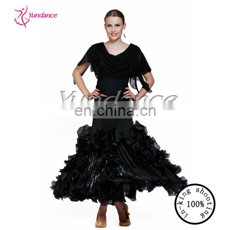 2016 Practice Fashion China Black Searching Lyrics Dance Dress Costumes AB034