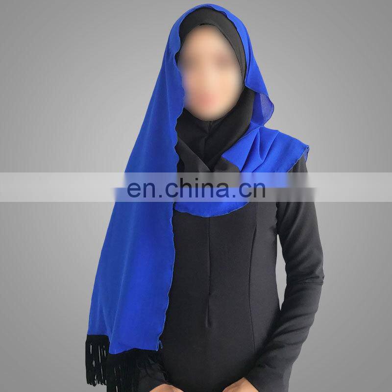 new designs blue dubai muslim hijab shawl scarf