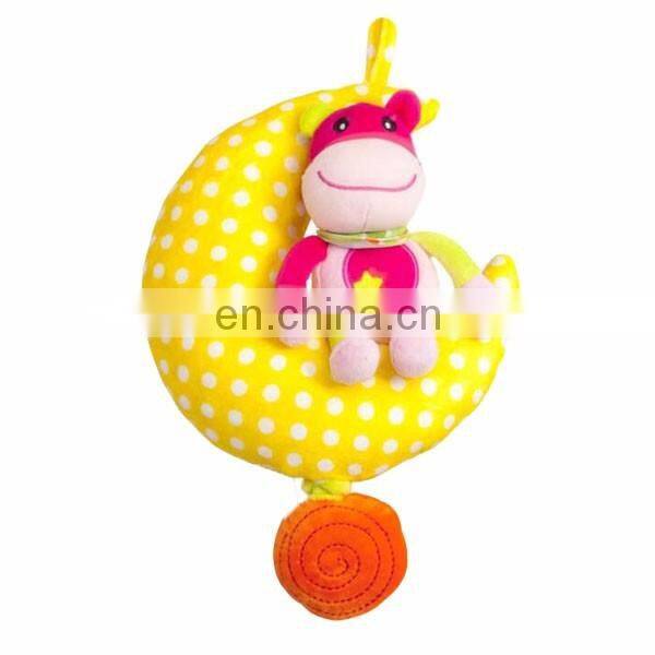 Wholesale Soft Baby Mobile Musical Toys For Stroller Hanging Hot Selling Baby Bed Bell Toys Cartoon Moon