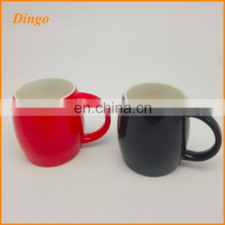Best selling high quality custom round printed colorful ceramic coffee mugs white porcelain mugs