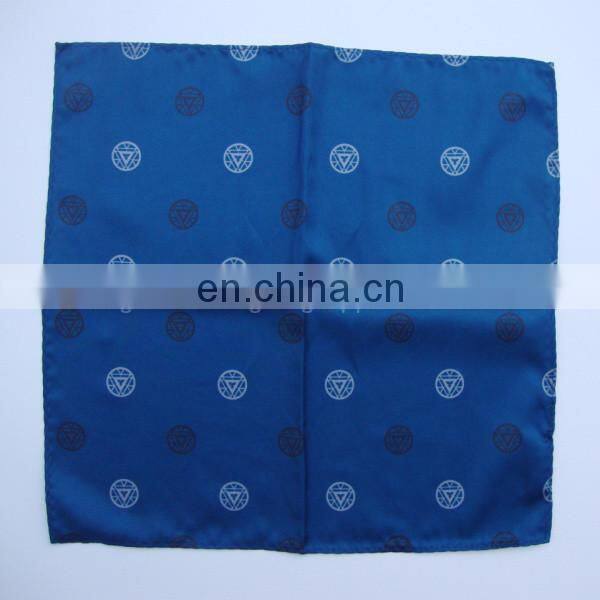 Red Polyester Pocket Square Custom Design