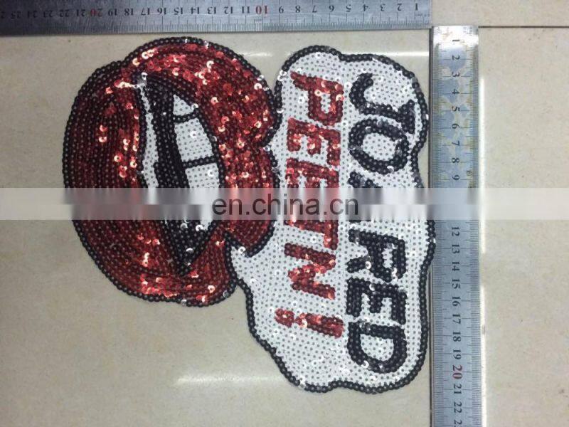 2016 cheap embroidery sequins cute hot fix motifs,fashion patches,embroidered patch