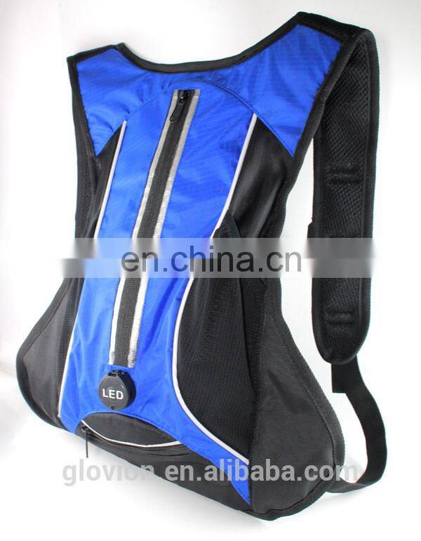 New design USB led light backpack for knight