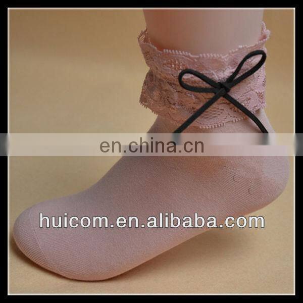 white lace sock
