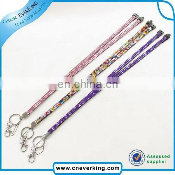 fashional design mock up rhinestone id badge holder lanyard