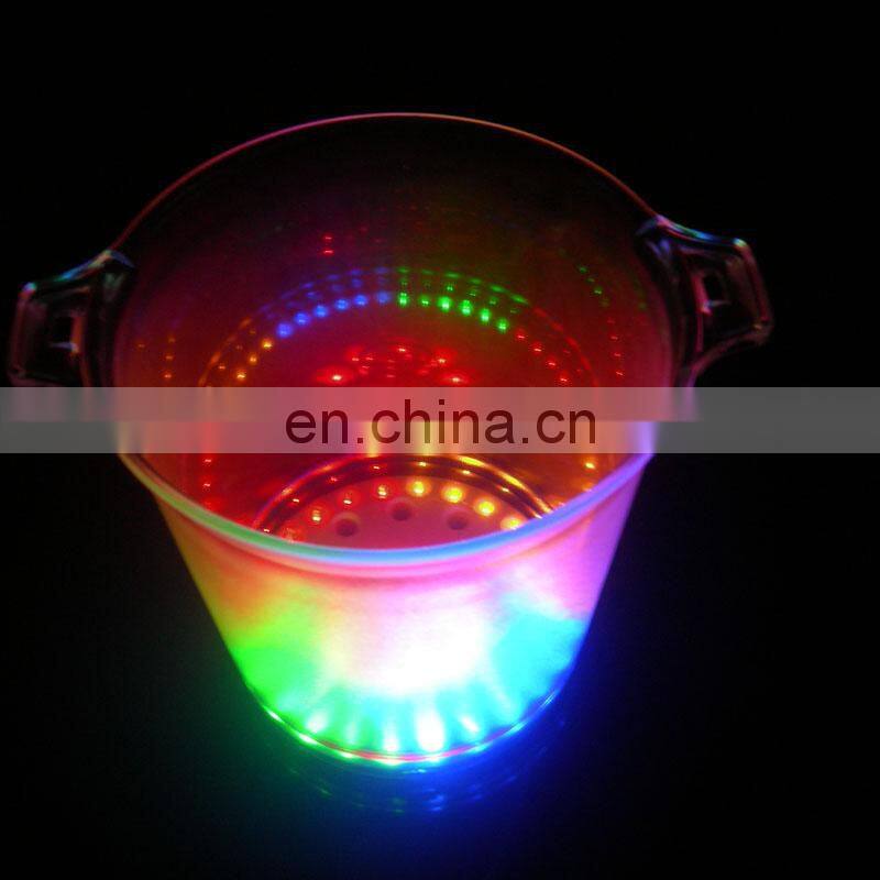 2015 factory supply Waterproof led ice bucket / 16 color changing Illuminated led ice bucket / bar led ice bucket pub ware