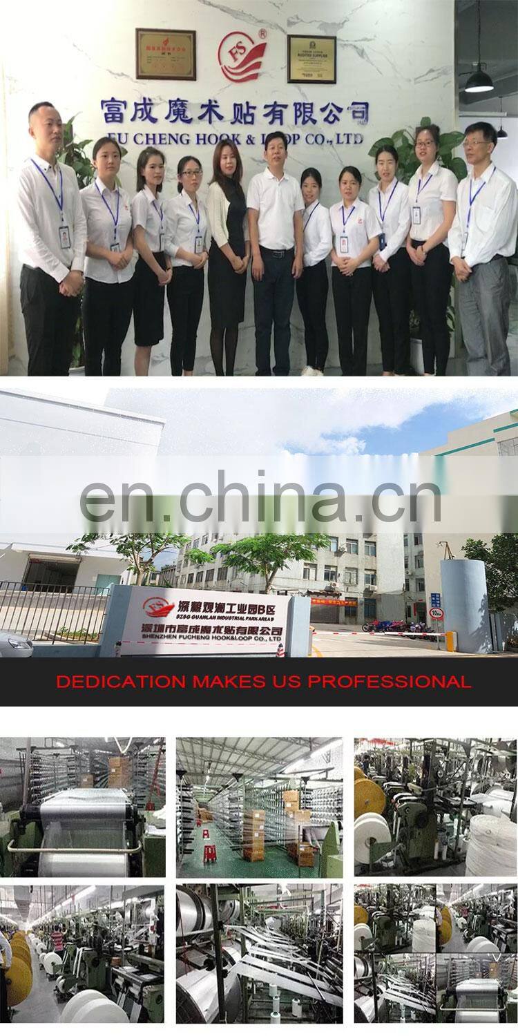 China factory flexible  stitching or  welding hook loop buckle strap with custom rubber