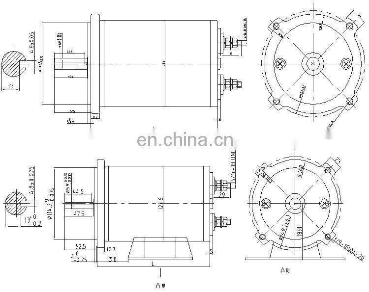OD 120 mm 800 rpm brushed motor 12v high speed permanent magnet 150 watt dc electric motor BMM338