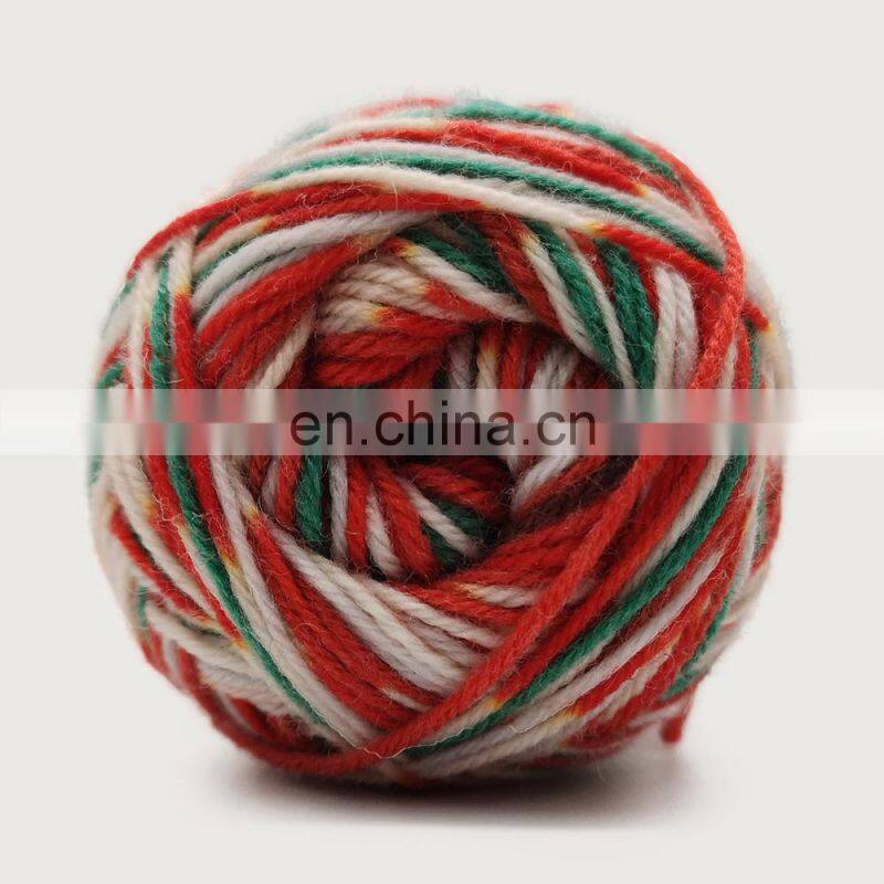 Superwash wool and nylon blend x-max color sock yarn