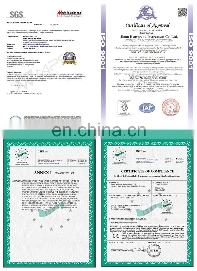 HST-800 800MM Plastic Pipe Drop Weight Impact Testing machine