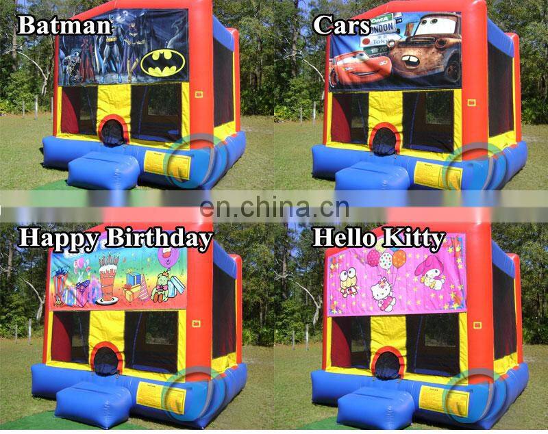 Factory Wholesale Custom Banners Inflatable Moonwalk, Kids Jumper, Bouncy Castle, China Bounce House