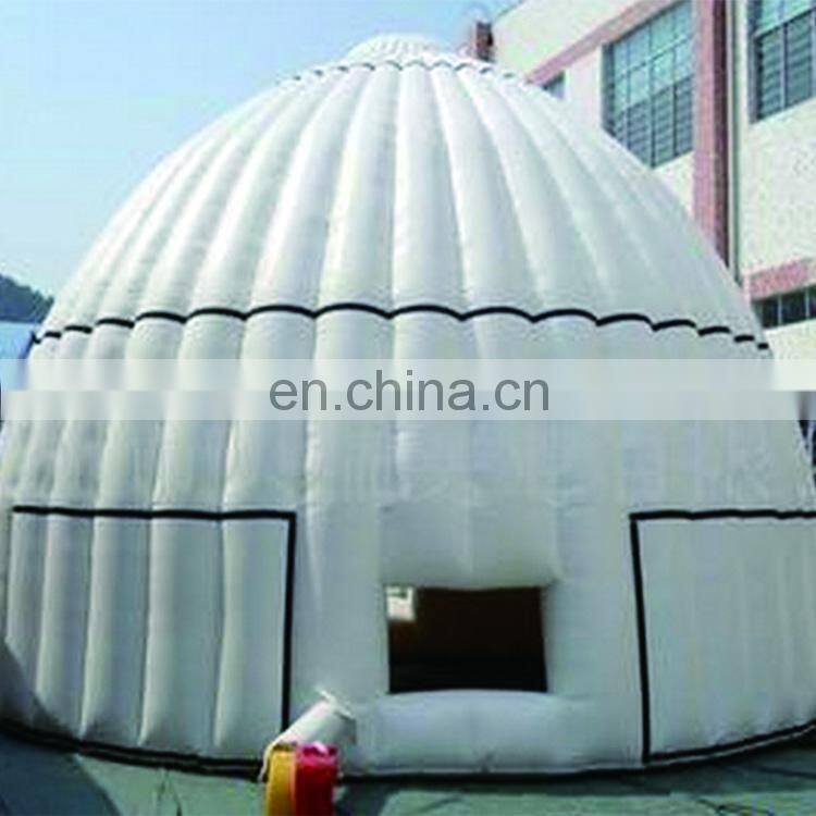 Factory price LED lights large marquee tent outdoor inflatable camping cube tent