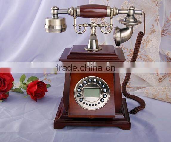 Wooden antique phone resin vintage Telephone