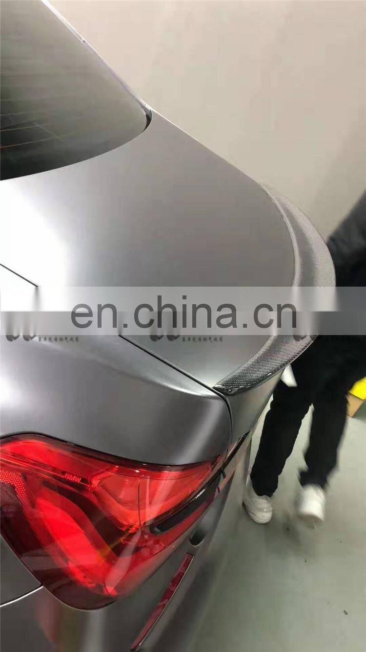 Beautiful carbon fiber material body kit for new BMW 7 series G11 G12 in 3D style front lip wing spoiler trunk spoiler