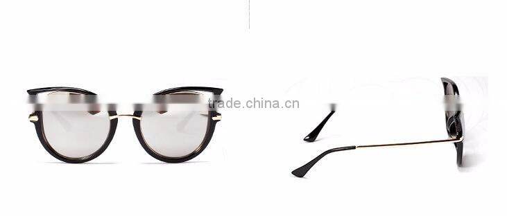 metal temple italy design ce coating mirror round circle sunglasses