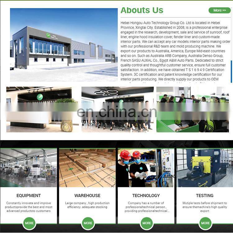 Manufacturer products car roof liner for k3 auto ceiling headliner with sunroof