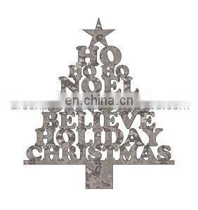 Christmas metal wall art
