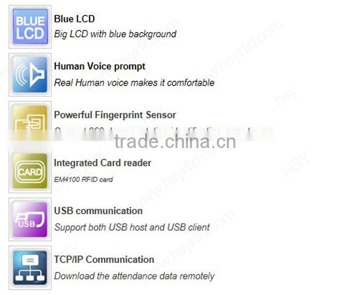 HSY-F5C High Quality Low Price CE Certificate Wiegand Protocol EM Card Reader Access Control Time Attendance