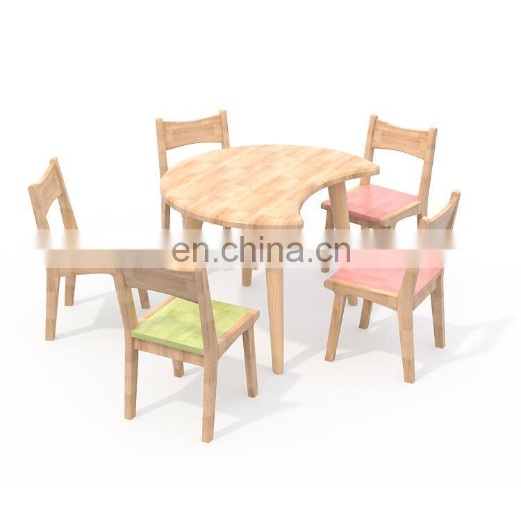 Kids Study Table and Chairs Kindergarten Classroom Furniture Nursery wooden furniture sets