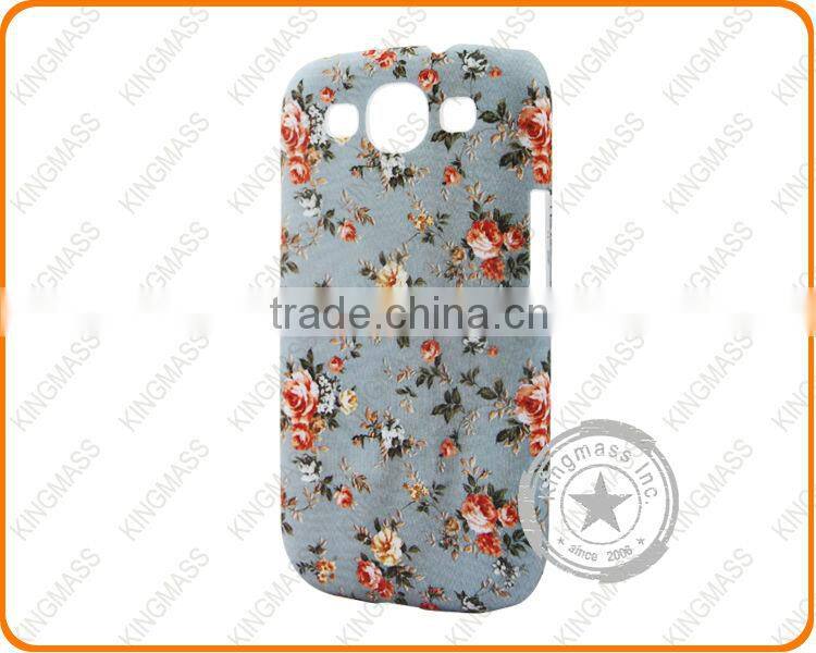 2014 Floral full printing mobile phone back covers for galaxy S4