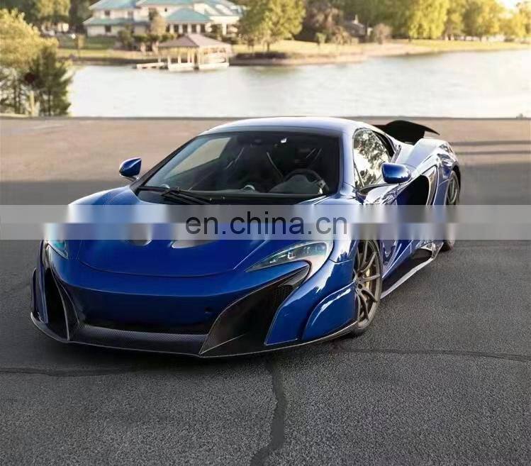 Runde For McLaren Mp4 12C 650S Upgrade to 675LT Style Side Skirt Splitters Carbon Fiber Hood Front Rear Bumper Fenders Body Kit