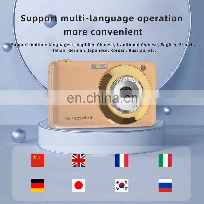 2022 New arrival 2.7 inch 48.0 Mega pixels high quality digital photo camera for children 1080P compact design kids mini camera