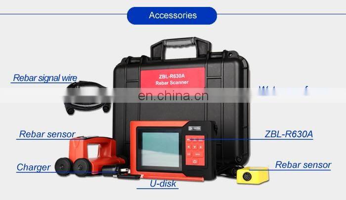 Taijia ZBL-R630A Scanner edition rebar locator scanner, concrete rebar detector, concrete metal scanner machine