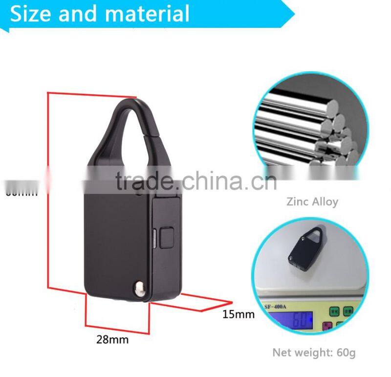 Nathslot bluetooth smart luggage self locking door lock cylinder