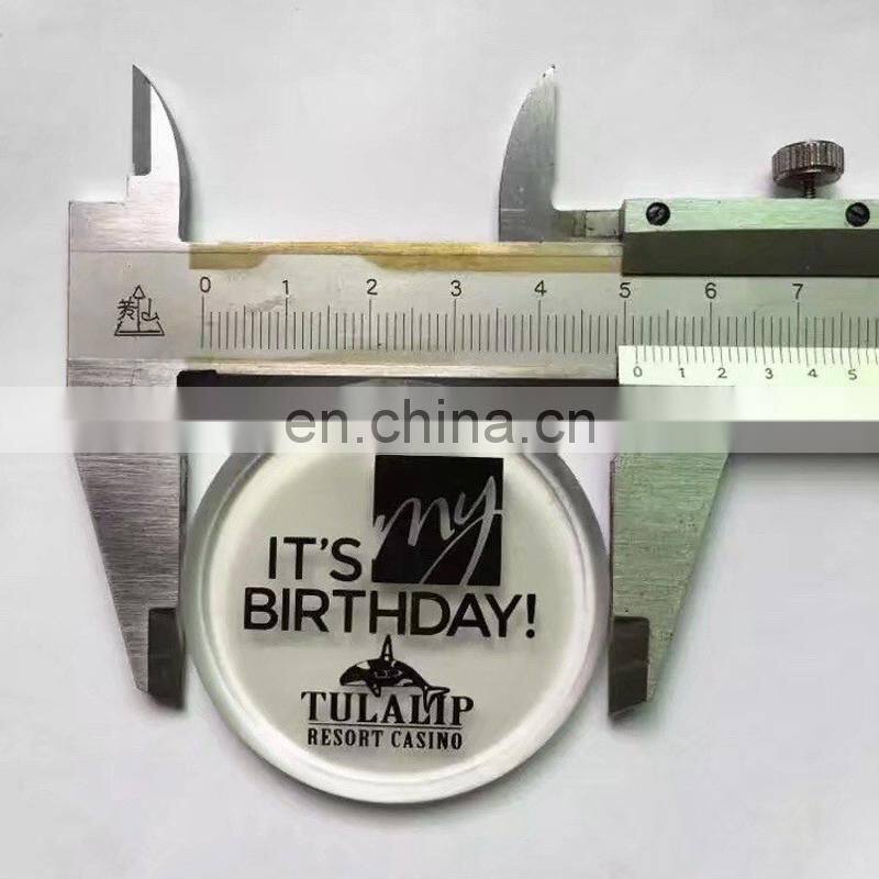 Promotional Acrylic Custom Name Flashing Led Badge Pin