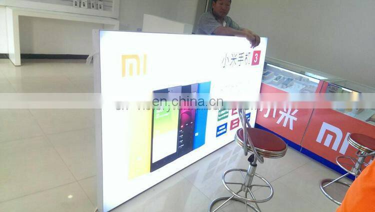Custom-made Advertising LED PVC Soft Film Lightbox ( Lightbox frame with lamp strip +soft film and image printing,complete )