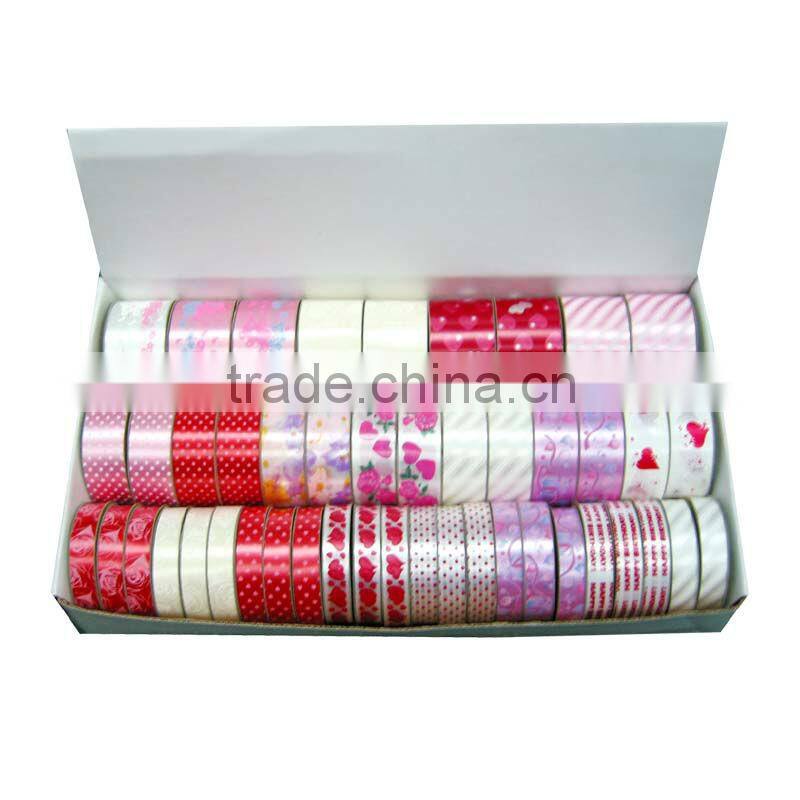 interior decoration pp 5mm*10m beautiful ribbon egg and spool bows deoration rolls for gift packing