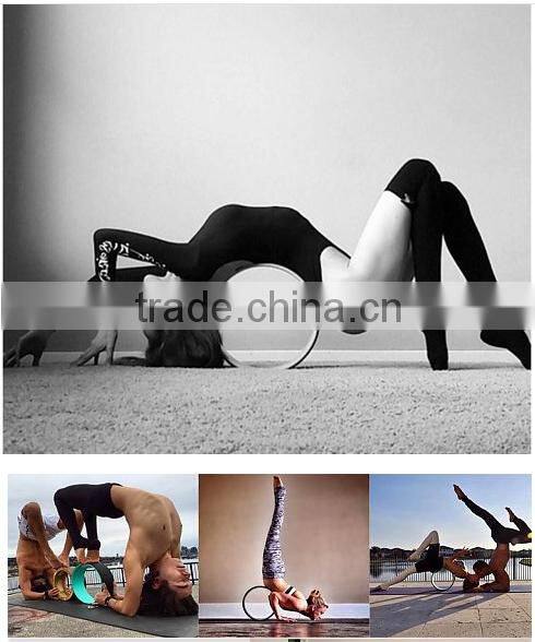 black-green yoga wheel