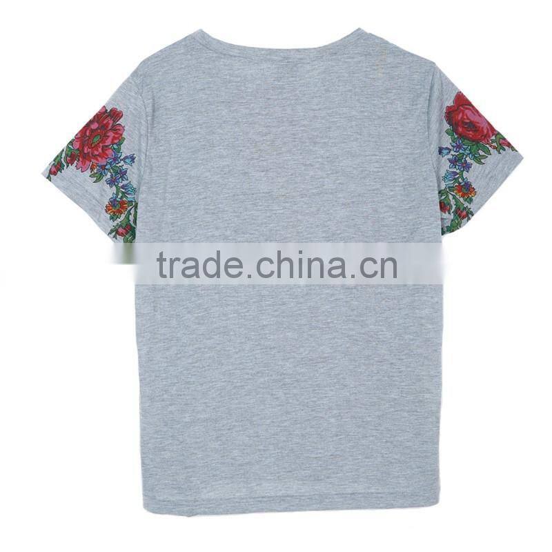 OEM manufactuer high quality printing t shirt with wholesale price cotton t shirt TS022