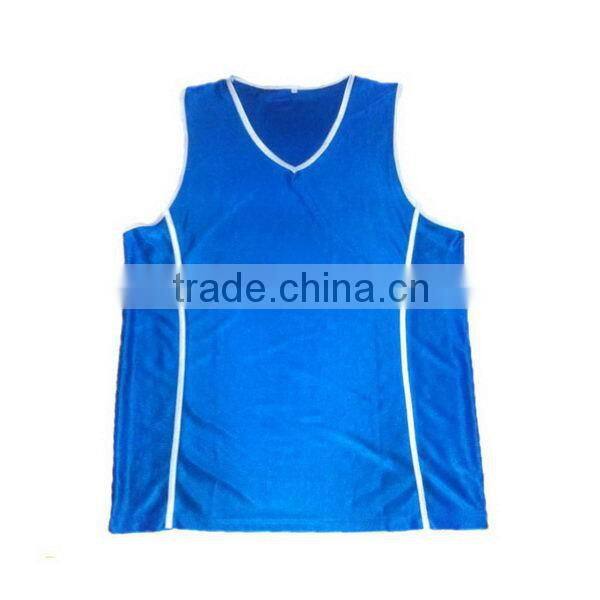 Designer useful wholesale blue blank basketball jerseys