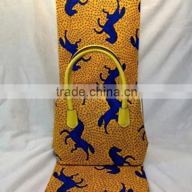 WB09 100% cotton 6 YARD african wax fabric and dutch bags wholesale
