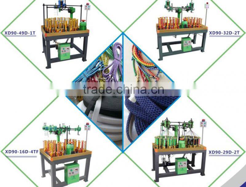 Round Shoelace/Flat Rope High Speed Braiding Machine