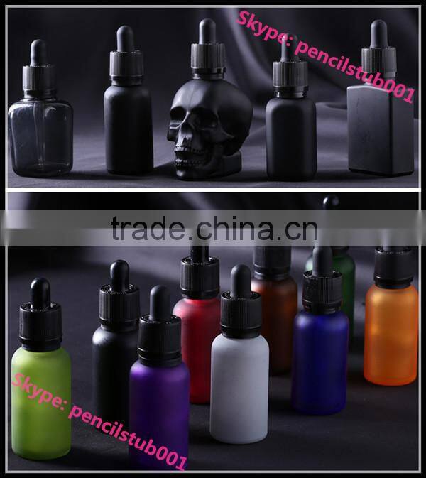 amber blue green clear glass bottle manufacturer 30ml black glass bottle with dropper with childproof evident cap dropper bottle