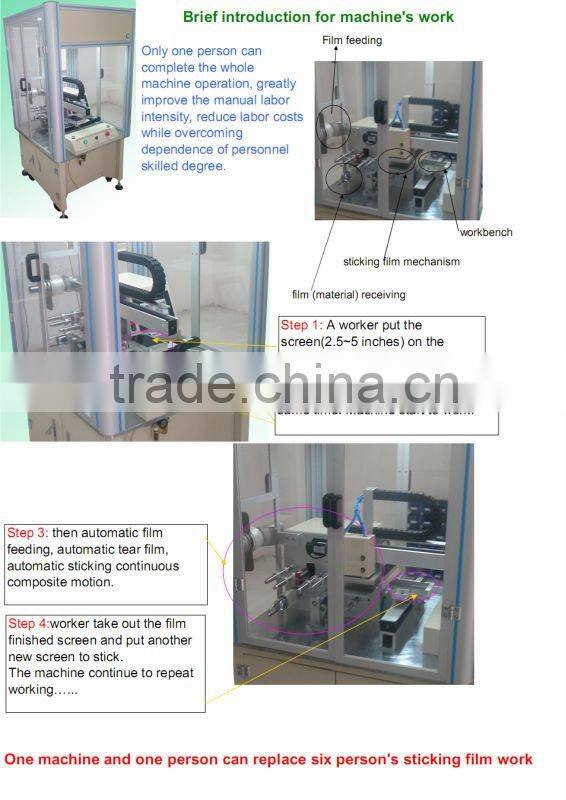 Made in china automatic amoled display screen protector laminating machine