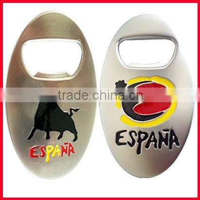 fashion engrave MIAMI souvenir bottle opener with epoxy America flag