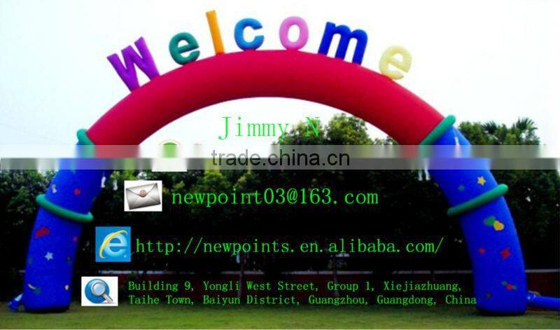 Christmas holiday airblown inflatables, outdoor inflatable Santa and snowman