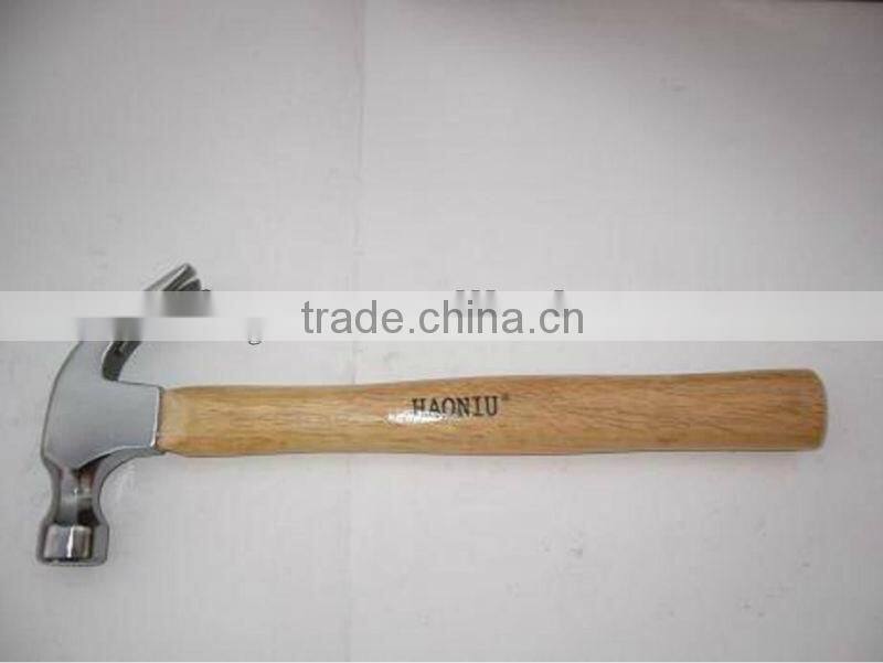 AMERICAN TYPE STONING HAMMER WITH WOODEN HANDLE