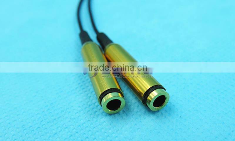 Male to 2 Female 3.5mm Earphone Headphone Splitter Extension Audio Cable Adapter For Lovers