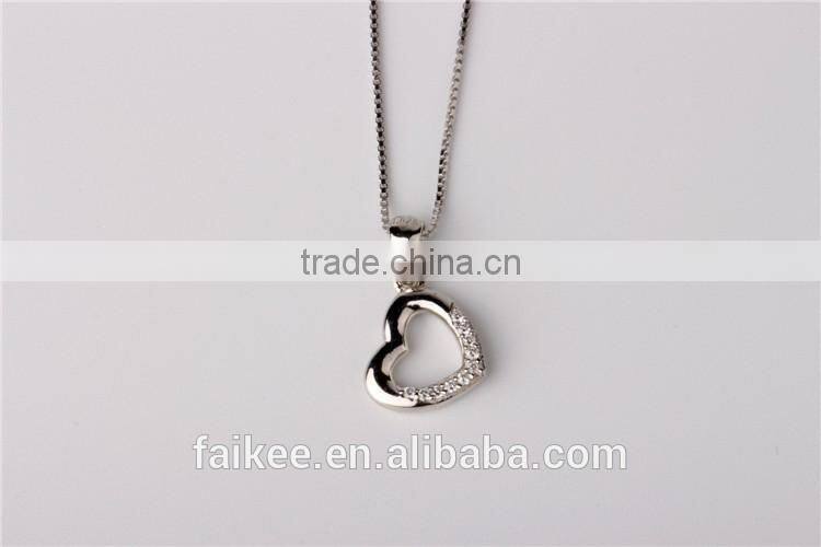 Hot Sale 925 Silver Delicacy Charms with Zircon, Fashion Crystal Pendant
