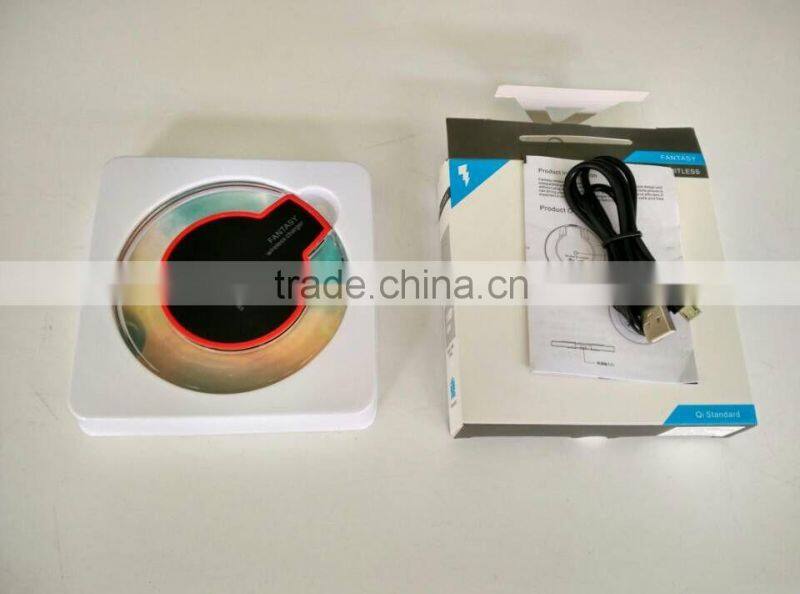2016 mini qi standard wireless charger for samsung iphone mobile