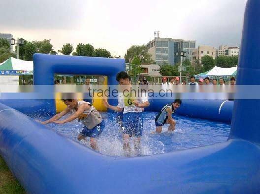 Hot selling soap water Inflatable football field / inflatable soccer field