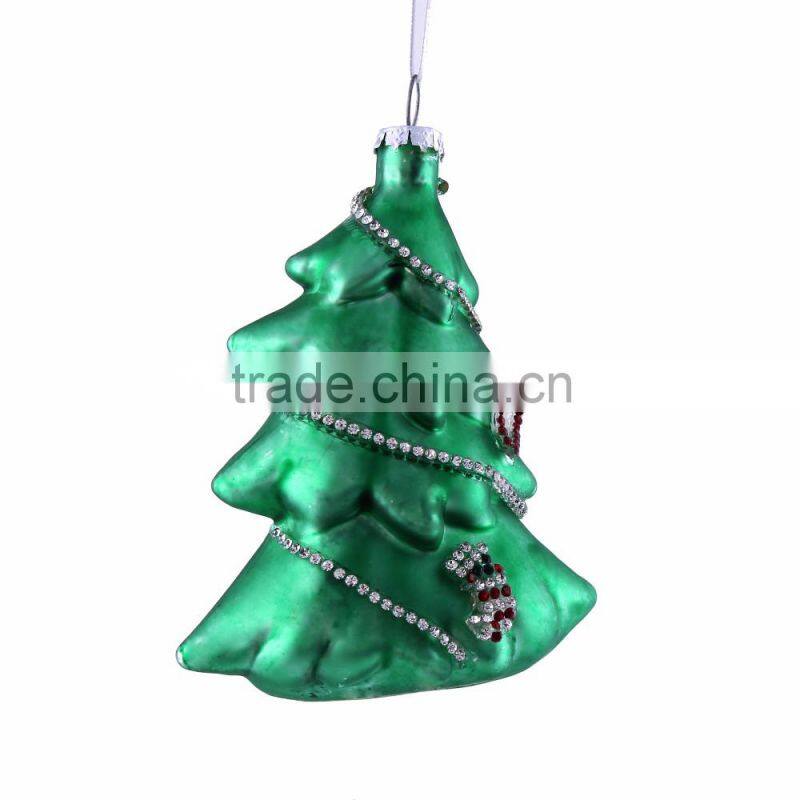 New Design Christmas tree ornament Xmas Ornament glass hangers