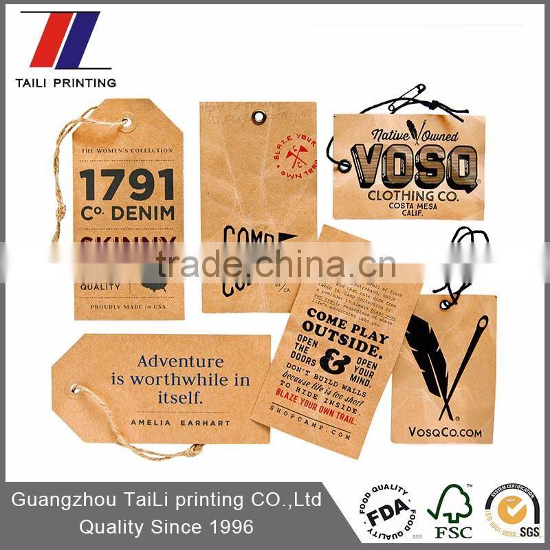 Customized cheap shoes paper tag