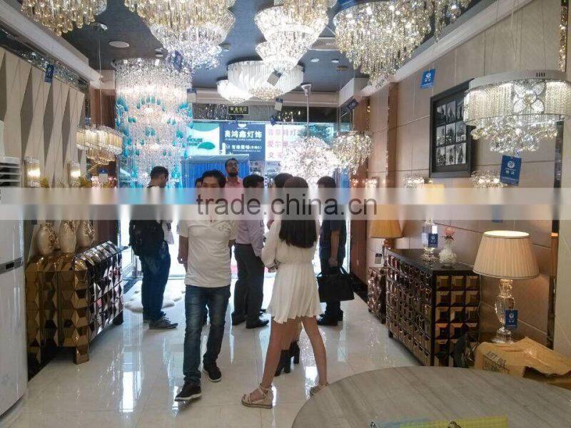 China hand blown glass chandelier decoration & Color glazed chandelier for hotel lobby