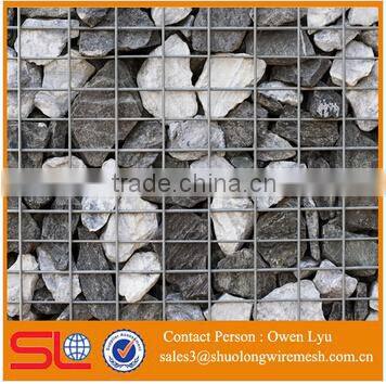 Square Hole Galvanized Welded Type Gabion Box (ISO Factory)